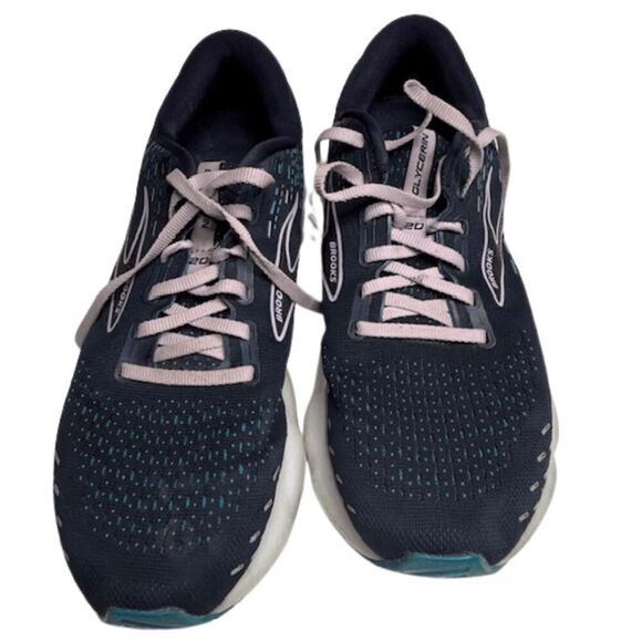 Brooks Women's Glycerin GTS 20 Running‎ Shoes Navy Blue Size 12 - Picture 8 of 13